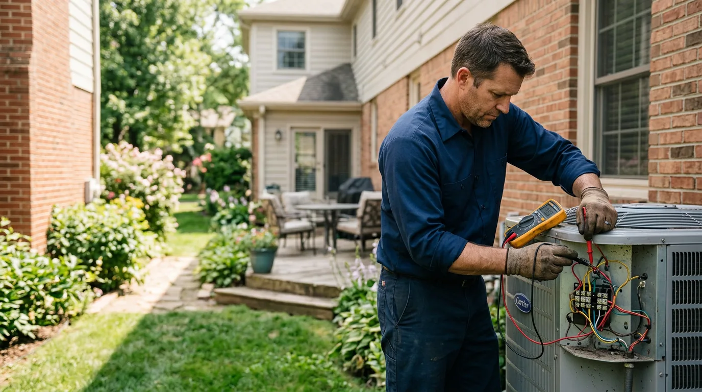 HVAC technician working near Ponder, TX